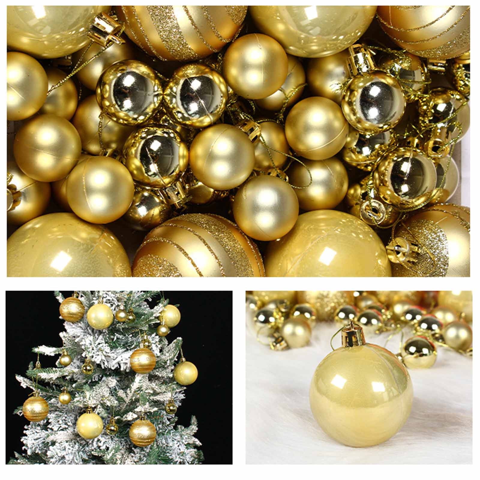 KANY 40PCS Christmas Tree Balls Ornaments Christmas Ball Ornaments Set Decorative Baubles for