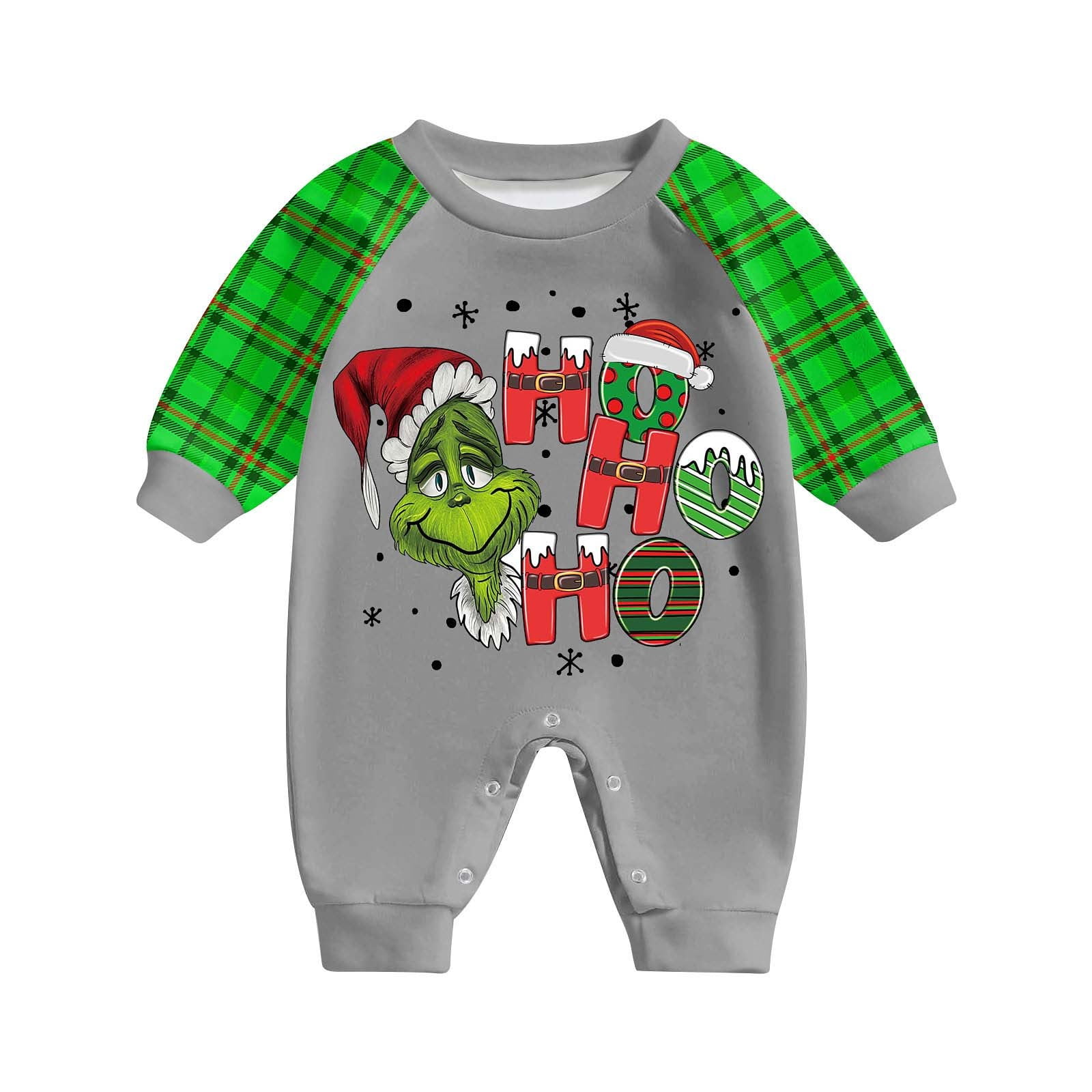KANY Dr. Seuss' The Grinch Matching Family Christmas Pajamas Set Grinch