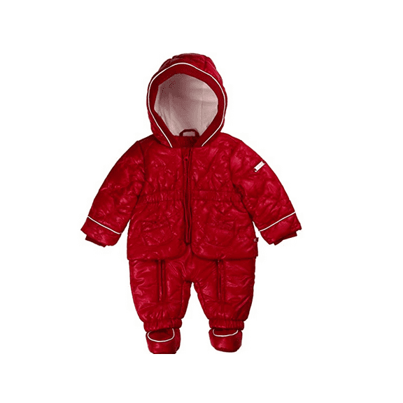 KANZ Baby Girls' Newborn Snowsuit, Jester Red, 6 Months
