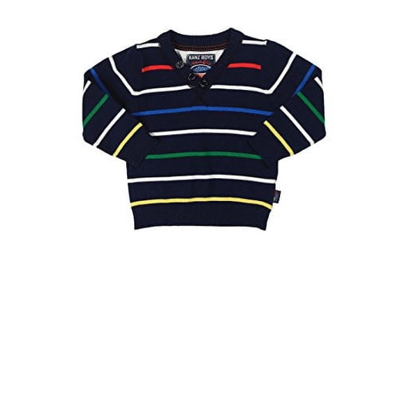 KANZ Boys Striped Long Sleeve Sweater, Yarn/Dye 2Years/92cm