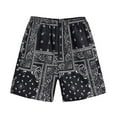 thumbnail image 1 of KAOOCXU Boy New Summer Trousers Printing Stylish Elastic Waistband Shorts Drawstring Casual Sweatshorts Skin Friendly Lightweight Home Clothing, 1 of 2