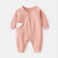 thumbnail image 1 of KAOOCXU Comfort Bodysuit For Girl Long Sleeved Solid Color Newborn Jumpsuit Romper Suitable Casual Formal Occasions, 1 of 3