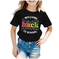 thumbnail image 1 of KAOOCXU Kids Girl Boys T-Shirt Back To School Graphic Short Sleeves Round Neck Tee Bright Comfortable Spring Autumn Leisure Tshirt, 1 of 4