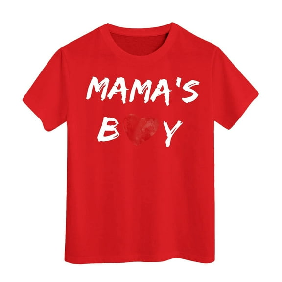 KAOOCXU MAMA'S BOY Toddler Boy Shirt Baby Tee Lovely Dailywear