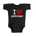 thumbnail image 1 of KAOOCXU New Summer Onesie For Boys Letter Printed Short Sleeve O-Neck Infant Bodysuit Newborn Cotton Love Heart Bodysuit Relaxed Fit Trendy Wear, 1 of 2
