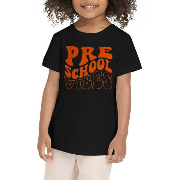 KAOOCXU Toddler Kids Baby Boy Girl T-Shirts Summer First Day Of School In My Preschool Shirt Toddler Kindergarten Tops Spring Autumn Leisure Tshirt