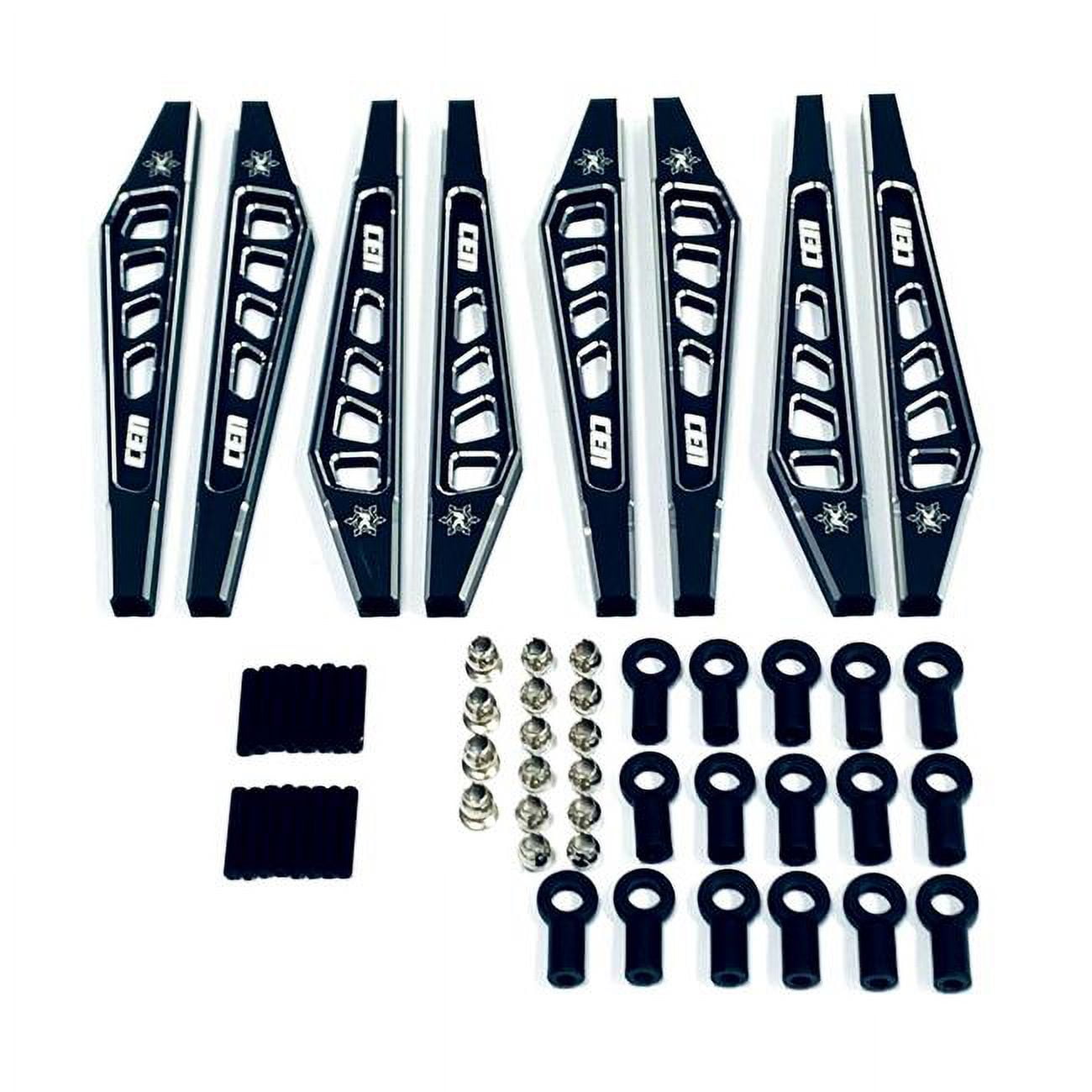 KAOS Suspension Linkage Set for F250 Chassis, Black Anodized