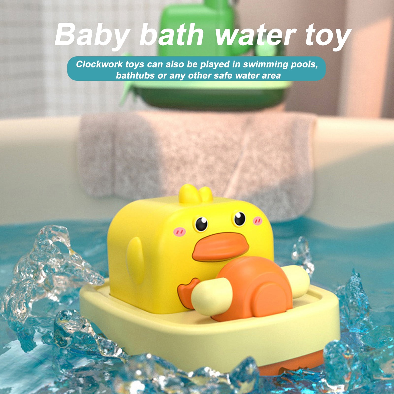 OSIAOIUDOA Baby Bath Toys , Light Up Pool Bathtub Toy Boat with