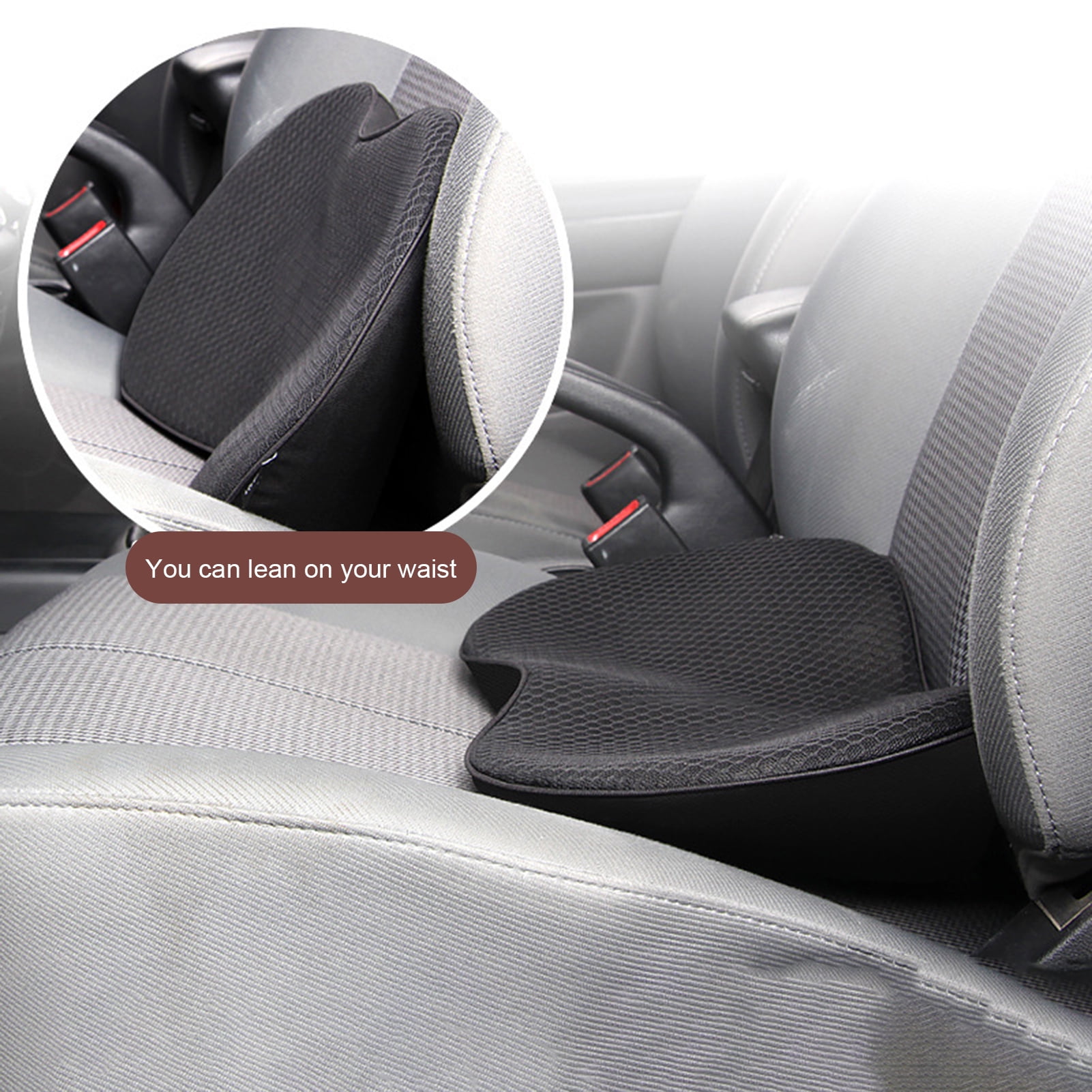 Occuwzz® Car Seat Cushion Lumbar Support Pillow, Height Boost Premium  Comfort Memory Foam Cushions for Long Distance Driving, Ergonomic Design  with Massage Knobs, Pain Relief All Day Support price in Saudi Arabia