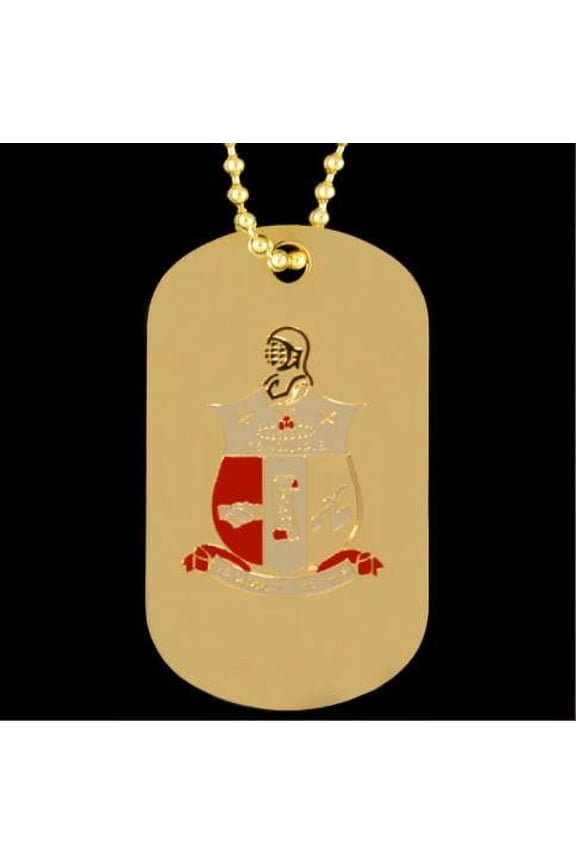 KAP Gold Double-Sided Dogtag W/Chain