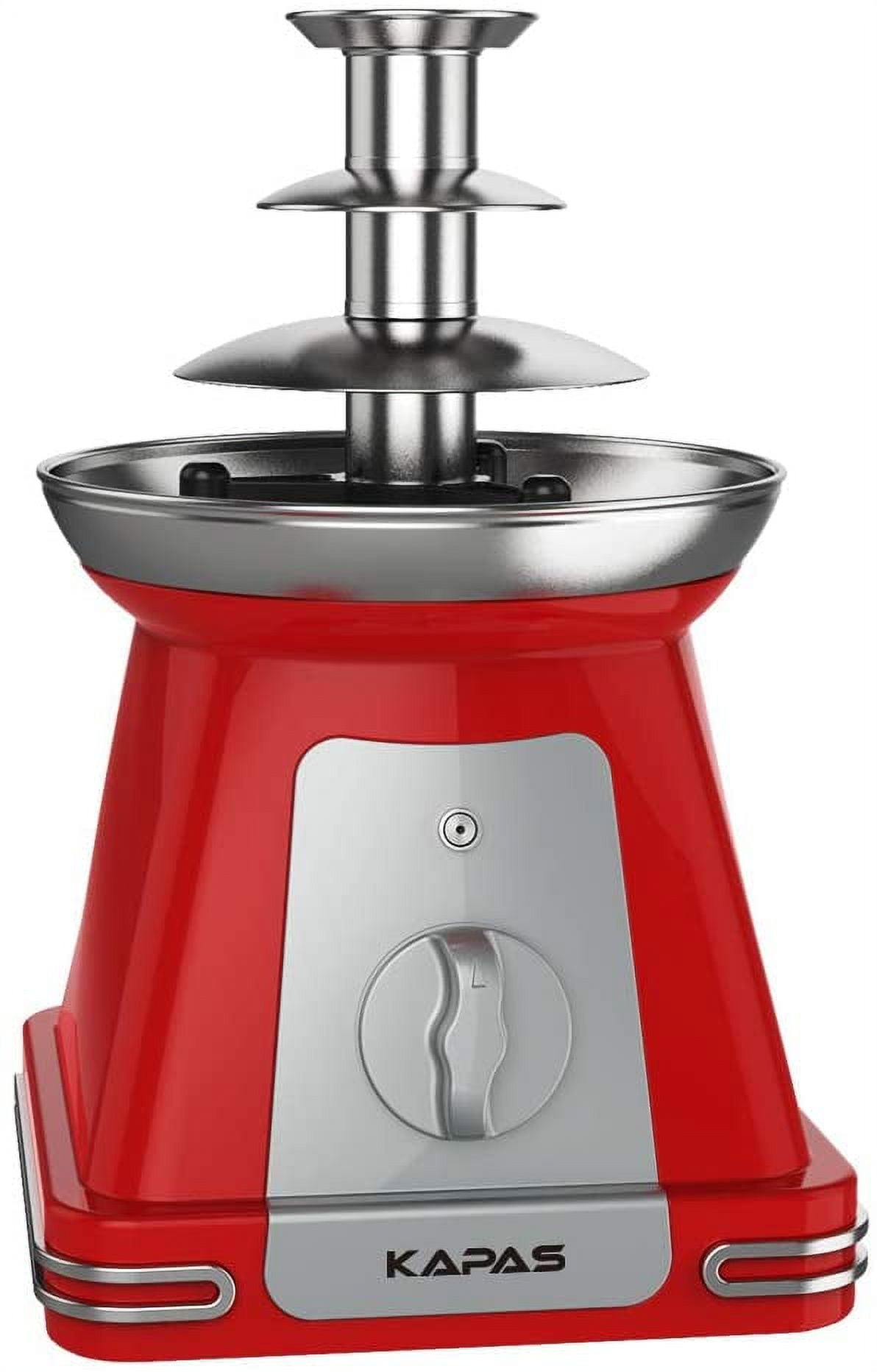 Gadgy ® 3-Level Chocolate Fountain, 90 Watts | 31.5 Cm High With Tower Made Of Stainless Steel | 750 G Capacity | Retro Look | Great For Children's Birthdays And Weddings