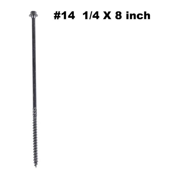 KAPAS Timber/Log/Landscaping/Deck Framing Wood Screws， Hex Head, Hardened Steel
