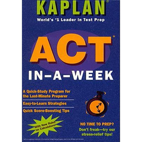 Pre-Owned KAPLAN ACT IN - A - WEEK (1996 EDITION)