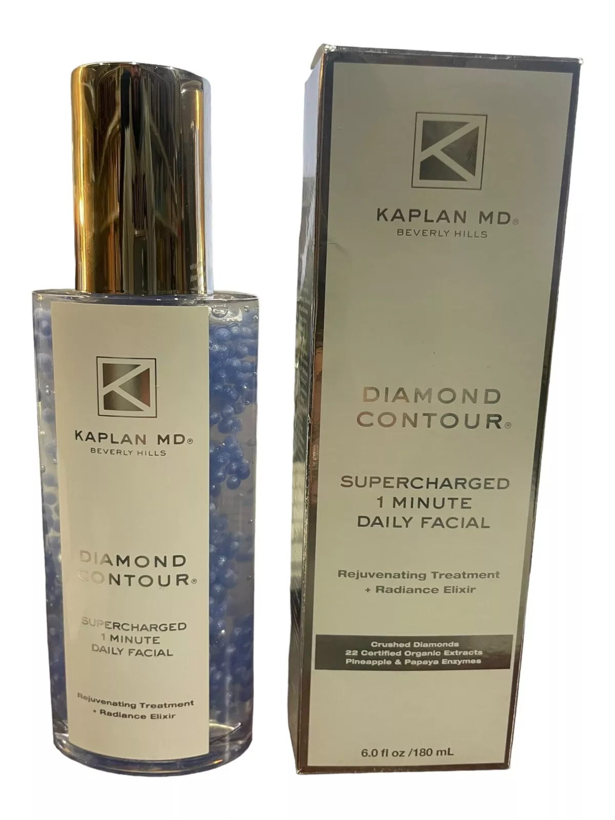 KAPLAN MD Diamond Contour Supercharged 1 Minute Daily Facial Treatment 6oz New