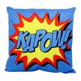thumbnail image 1 of KAPOW | Blue |  Anime | Fun Gifts | Pillow Cover | Home Decor | Throw Pillows | Happy Birthday | Kids Room | Bedroom Decor | Room Decor, 1 of 6