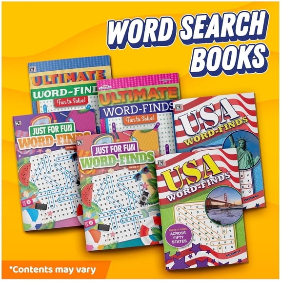 Word Search Puzzle Book Set 6-Book Collection