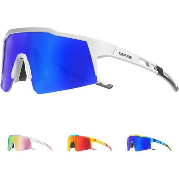 KAPVOE Kids Baseball Glasses Polarized Sports Sunglasses Boys Girls Youth Cycling Shades Running Softball UV400 Age 6-14