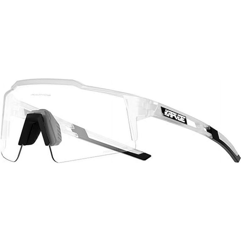 KAPVOE Photochromic Cycling Glasses MTB Clear Mountain Bike Sunglasses  Transition Goggles Sports Baseball Running
