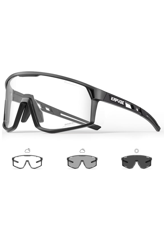 Photochromic Cycling Glasses Men Mountain Bike Sunglasses Women Clear MTB Sports Goggles Bicycle Triathlon Running