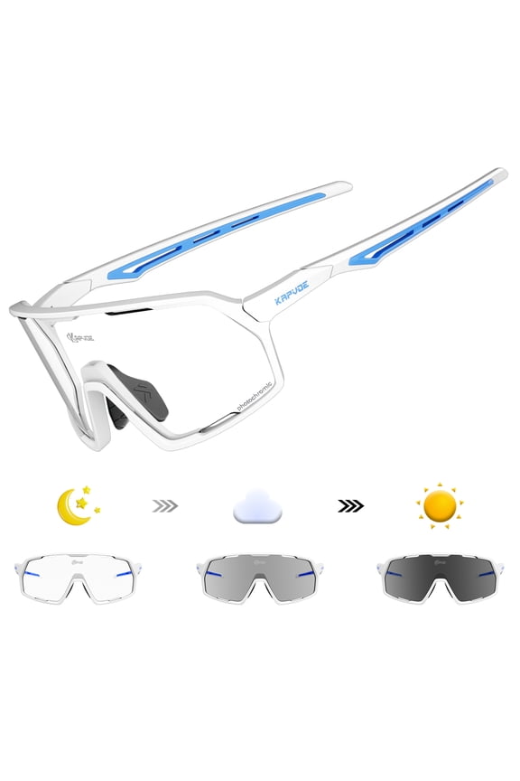 Photochromic Cycling Glasses for Men Women Sports Sunglasses High Definition High Contrast Lenses MTB BMX Bike Glasses