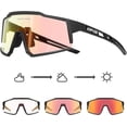 thumbnail image 1 of KAPVOE Photochromic Cycling Sunglasses with TR90 Sports Sunglasses Women Men Running Clear MTB Bike Bicycle Accessories, 1 of 6