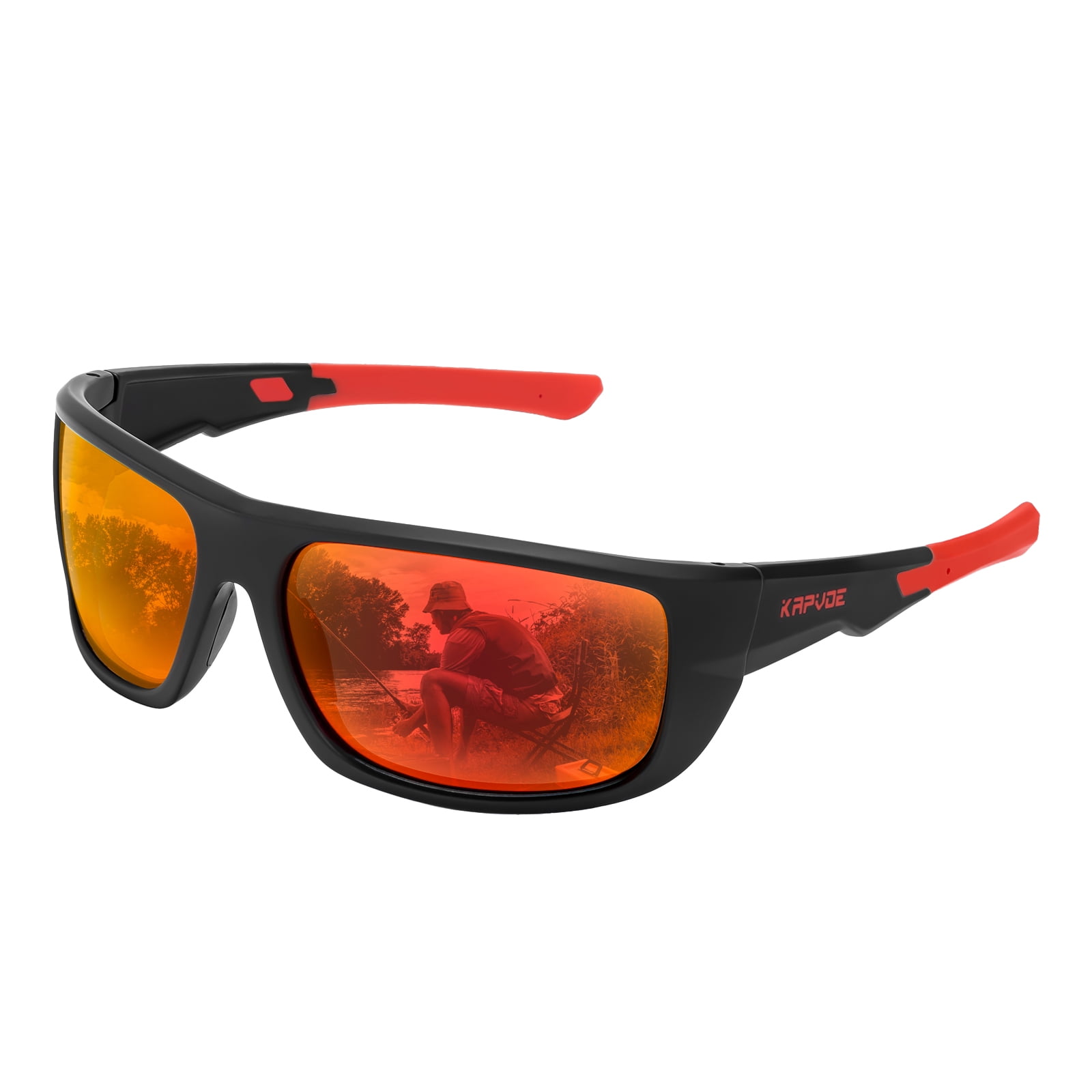 KAPVOE Polarized Fishing Sunglasses for Men Women Youth Baseball
