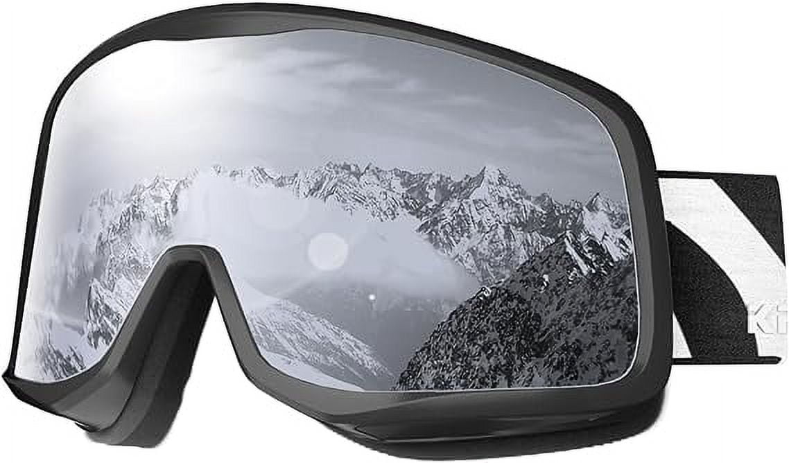 KAPVOE Ski Goggles OTG over Glasses Ski/Snowboard Goggles for Men,