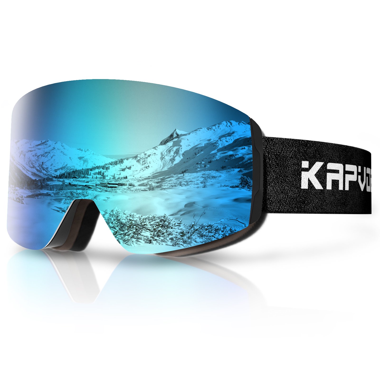 KAPVOE Ski Goggles Snowboard Men Women Snow Glasses OTG Anti
