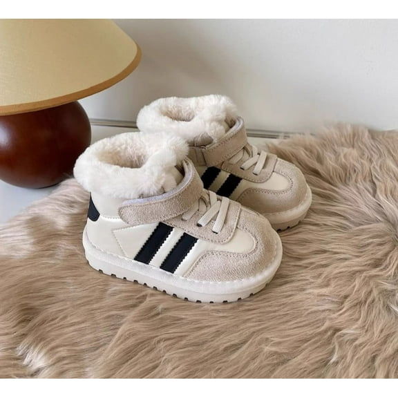 KAQ Baby Shoes Boy Girl Infant Sneakers Winter Warm Non Slip First Walkers