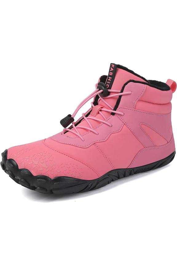 Barefoot Shoes Men Women Wide Toe Box Winter Minimalist Trail Runner Padded Warm Casual Hiking Cotton Boots Sneakers