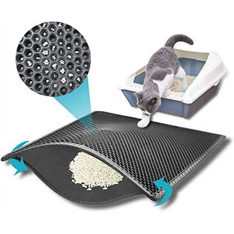 Cat Litter Mat Anti-Tracking Mat Honeycomb Double Layer Waterproof Urine  Proof