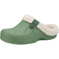 thumbnail image 1 of KAQ Classic Fur Lined Clogs Waterproof Winter Fuzzy Slippers for Women Men Indoor and Outdoor, 1 of 7