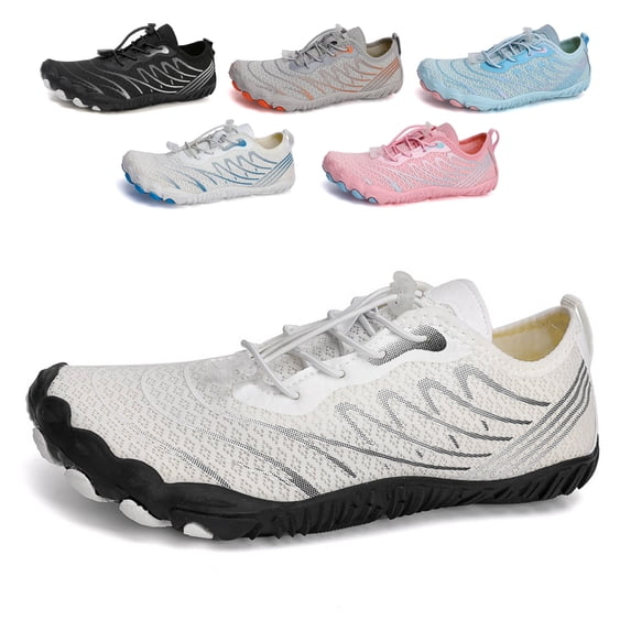 Unisex Barefoot Shoes for Women Men, Wide Toe Box Water Shoes, Non-Slip Breathable Walking Hiking Beach Pool Outdoor Sneakers