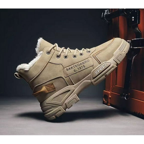 KAQ Men's Fashion Boots,Sports Shoes,Hiking And Climbing Shoes,Tie Up Anti Slip Outdoor Work Boots