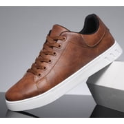 KAQ Mens Shoes Leather Casual Shoes for Men Fashion Sneakers Casual Dress Shoes