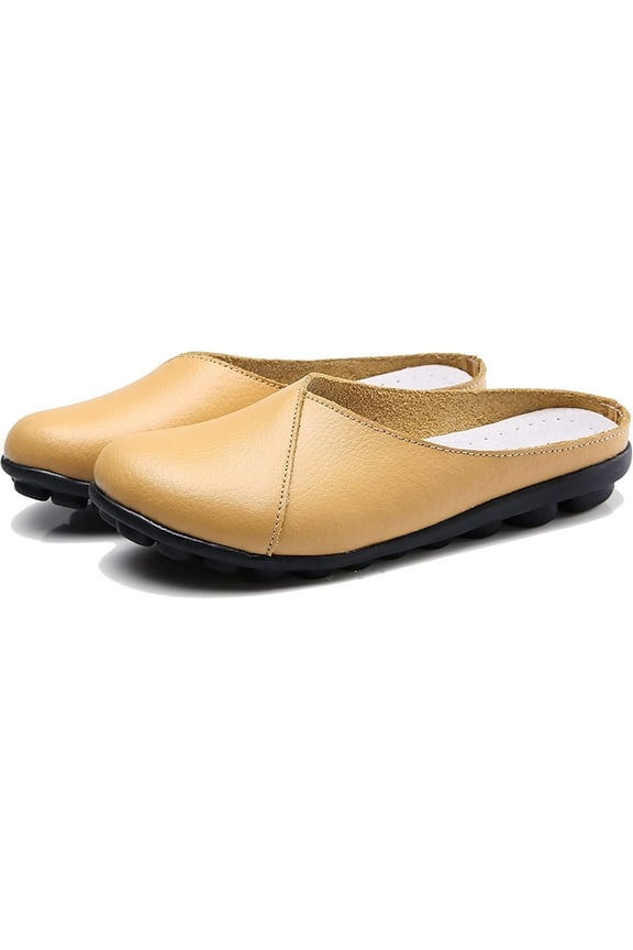 Mules for Women Flat Loafers Ladies Comfortable Backless Slide Slippers,Women's Mules & Clogs