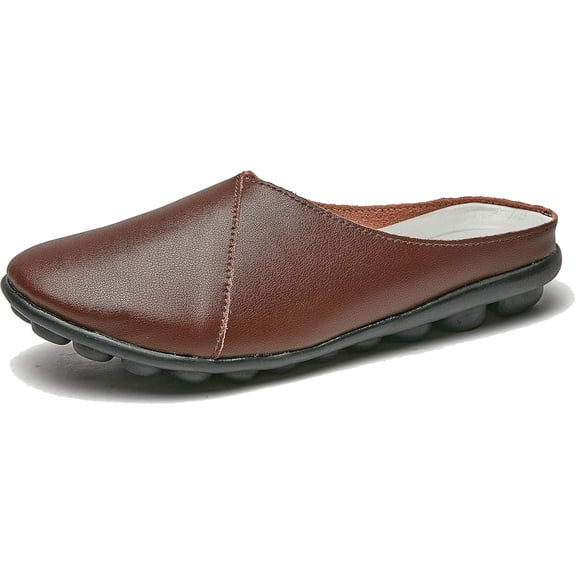 KAQ Mules for Women Flat Loafers Ladies Comfortable Backless Slide Slippers,Women's Mules & Clogs