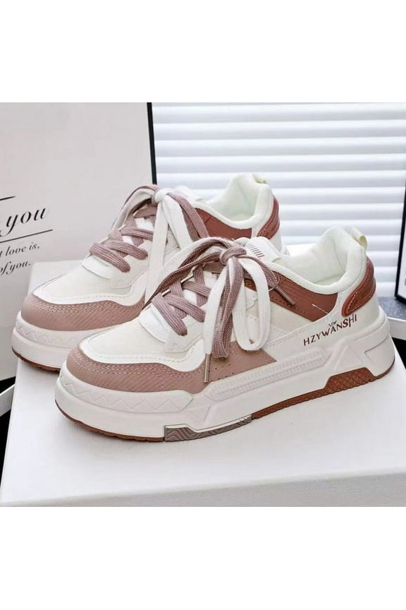 KAQ Platform Walking Shoes for Women Fashion Sneakers Casual Comfort Skateboard Shoes