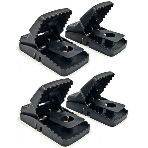 KAQ Sensitive plastic mouse trap household mouse trap sticky mouse board mouse killing tool mouse trap- Pack of 4