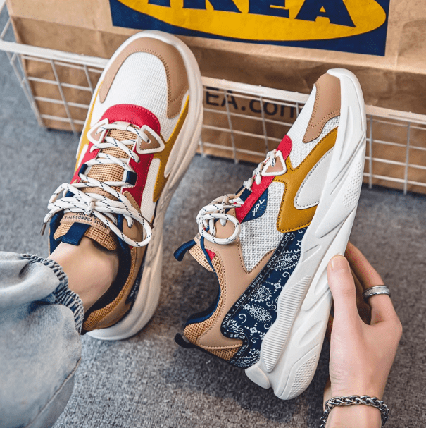 Women Fashion Sneaker Lace-Up Tennis Casual Shoes for Ladies