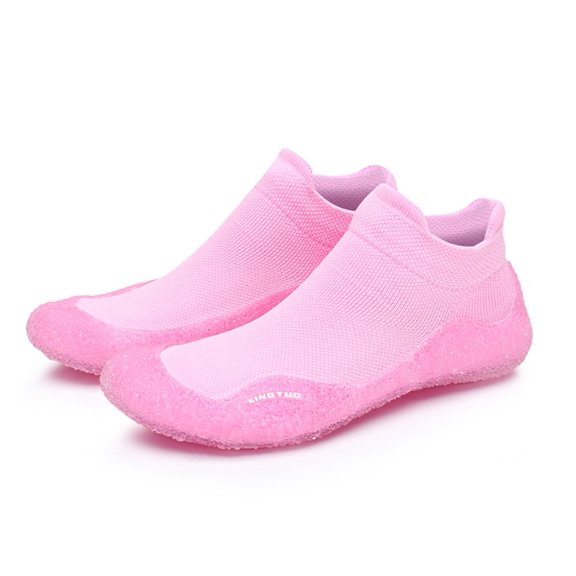 KAQ Women Men Barefoot Non-Slip Floor Sock Shoes Multi-Purpose Knitted Socks Walking Shoes with Soft Rubber Sole