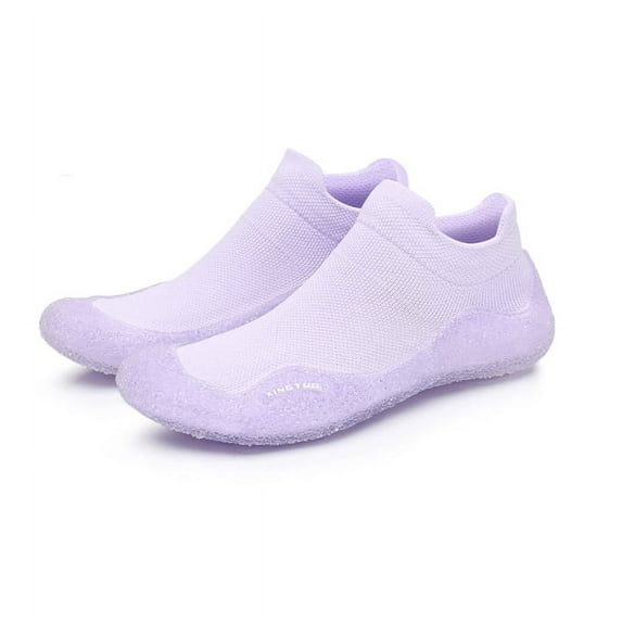 KAQ Women Men Barefoot Non-Slip Floor Sock Shoes Multi-Purpose Knitted Socks Walking Shoes with Soft Rubber Sole