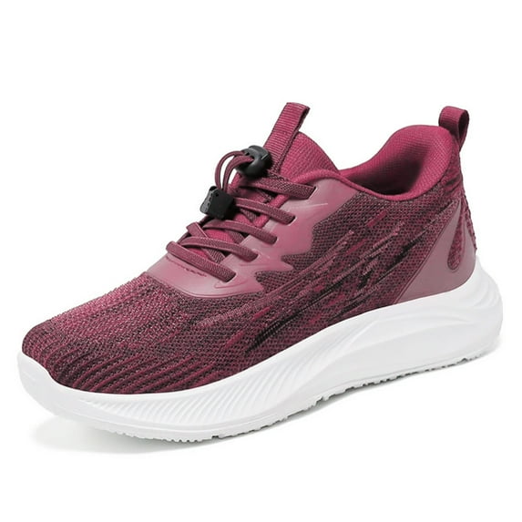 KAQ Women's Casual Hollow Out Knitted Mary Jane Flats Shoes,Fashion Comfortable Mesh Walking Beach Shoes Lightweight Breathable Slip-On Shoes