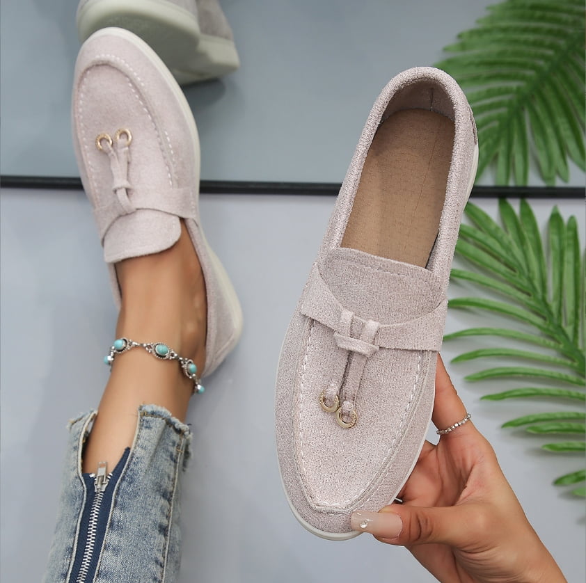 Women's Comfortable Soft Flat Loafers Lightweight Round Toe