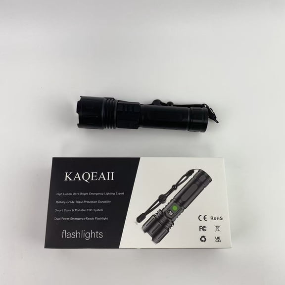 KAQEAII Flashlights,A100 LED EDC Flashlights High Lumens,Bright, Zoomable, Waterproof, Powerful