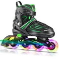 thumbnail image 1 of KAQINU Adjustable Inline Skates, Outdoor Inline Skates with Full Illuminating Wheels for Kids and Adults, Women, Girls and Boys, 1 of 7