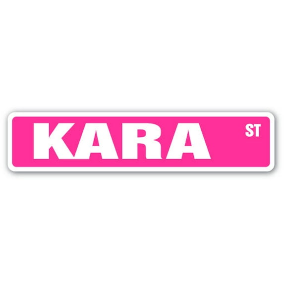 KARA Street Sign Childrens Name Room Sign | Indoor/Outdoor | 36" Wide