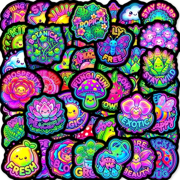KARDLURY 100PCS Cool Stickers, Bulk Funny Journal Scrapbook Stickers for Adults Craft Card Making Supplies