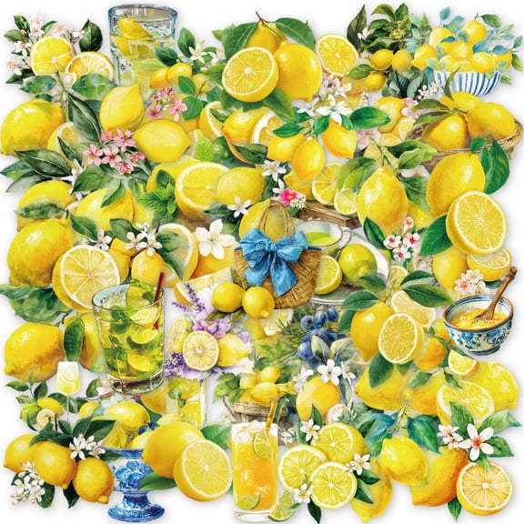 KARDLURY 100PCS Scrapbook Food Stickers, Small Aesthetic Fruit Stickers for Journaling Crafting Card Making