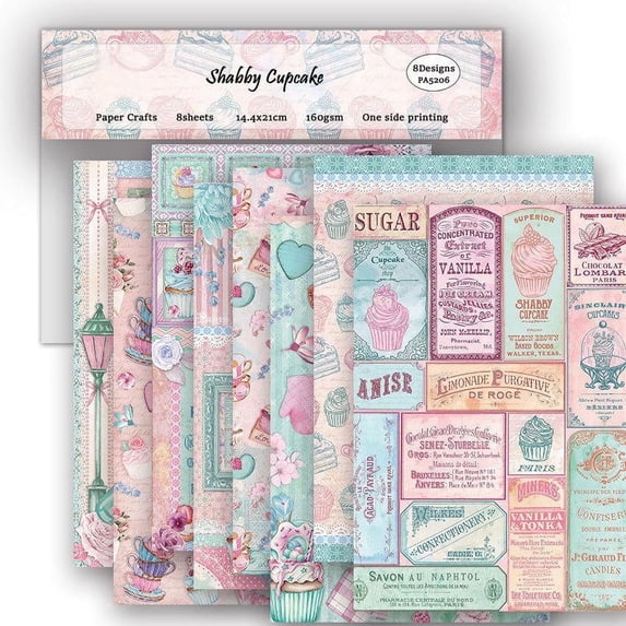 KARDLURY A5 Size Scrapbook Paper, 24 Sheets Single Sided Colored ...